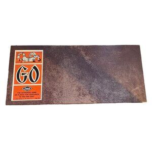 Game GO Board Game Vintage Black White Stones Folding Board Wood 111